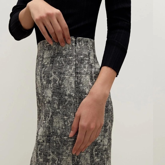 M.M. LAFLEUR The Noho Low Rise Cubist Jacquard Skirt women’s size 10 - Picture 5 of 10